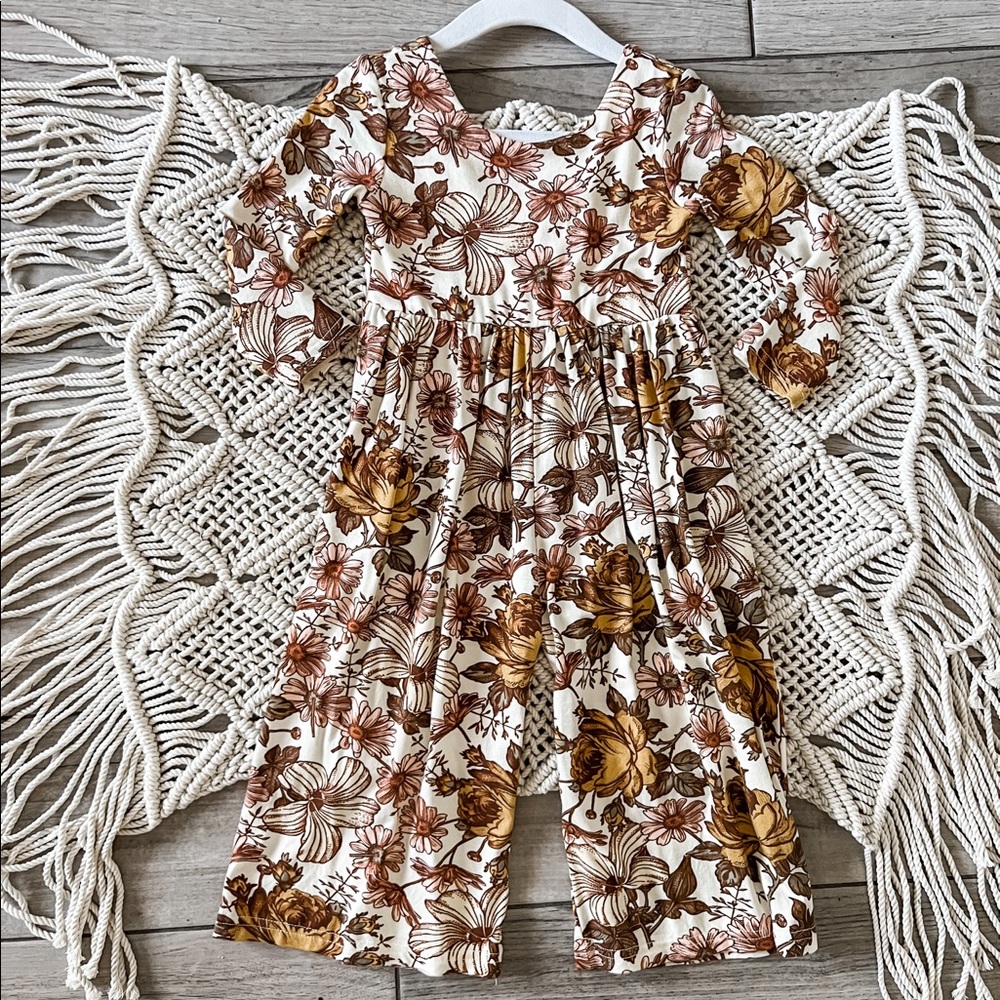 Gorgeous Sweethoney Golden Blooms Leggy Romper